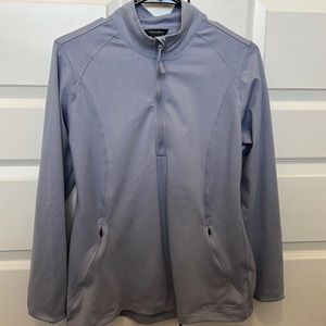 Woman athletic top. Lavender Eddie Bauer, medium.